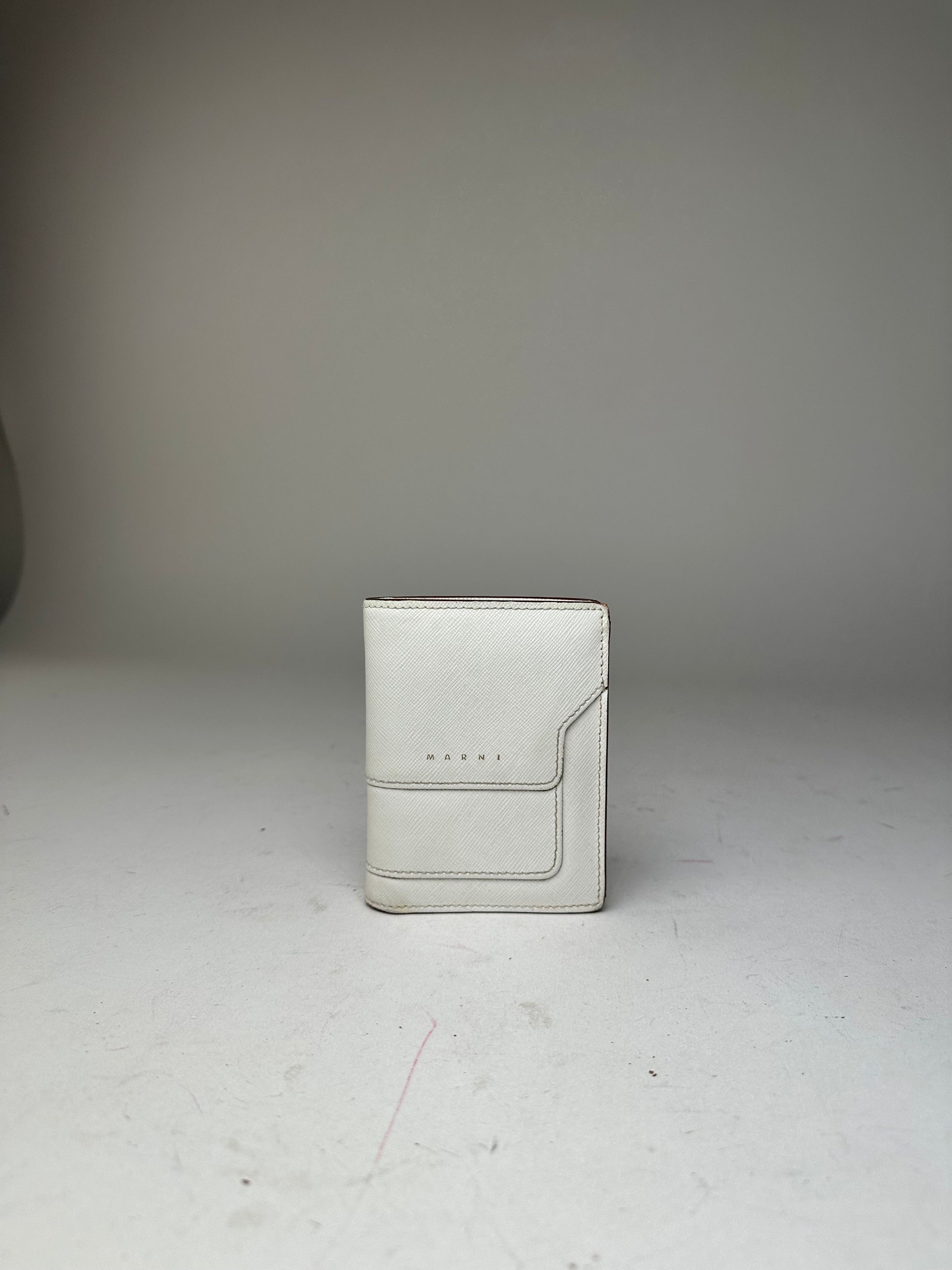 Marni Vintage Compact Wallet Saffiano Leather White Size ONE SIZE - 11 Thumbnail