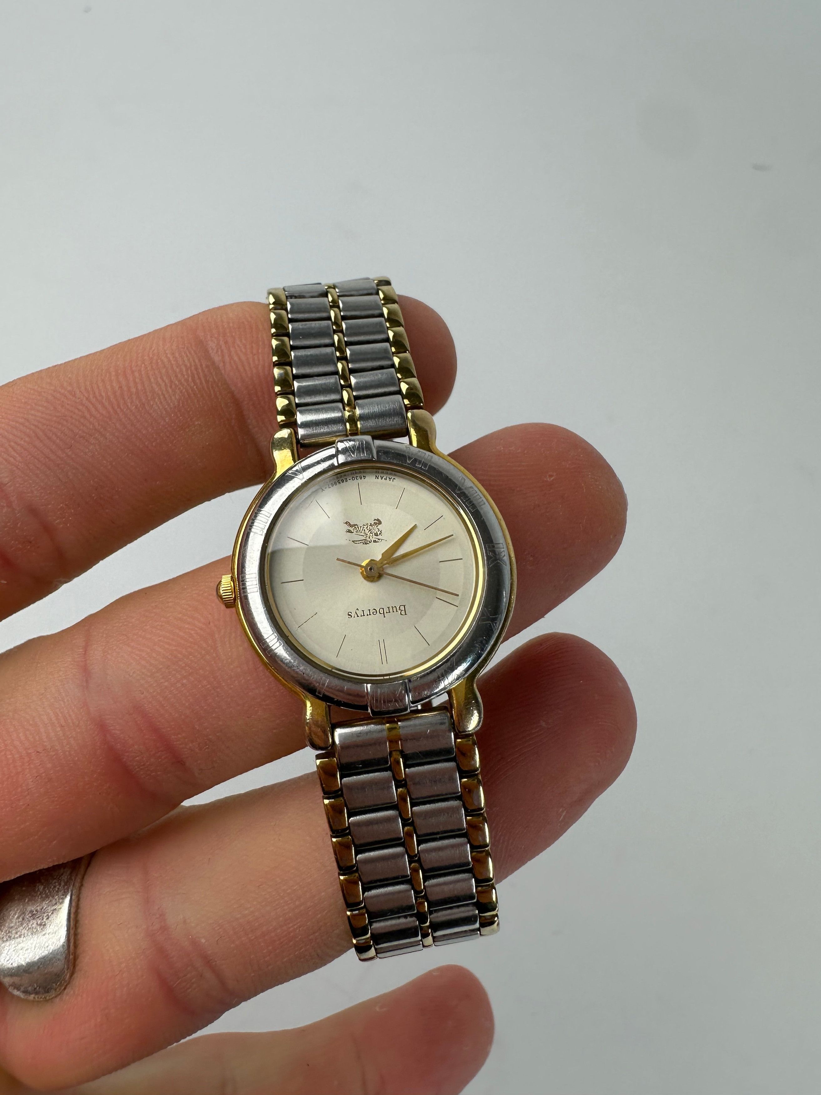 Burberry Vintage Watch Two-Tone Steel Cream Size ONE SIZE - 4 Thumbnail