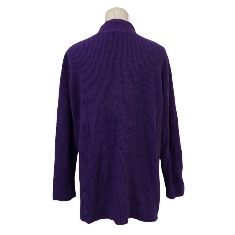 Christian Dior Monsieur Christian Dior Purple Knit Cardigan Size M Size M / US 6-8 / IT 42-44 - 2 Thumbnail