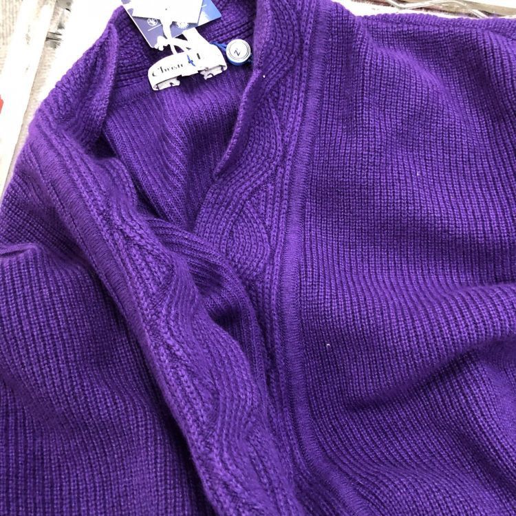 Christian Dior Monsieur Christian Dior Purple Knit Cardigan Size M Size M / US 6-8 / IT 42-44 - 6 Thumbnail