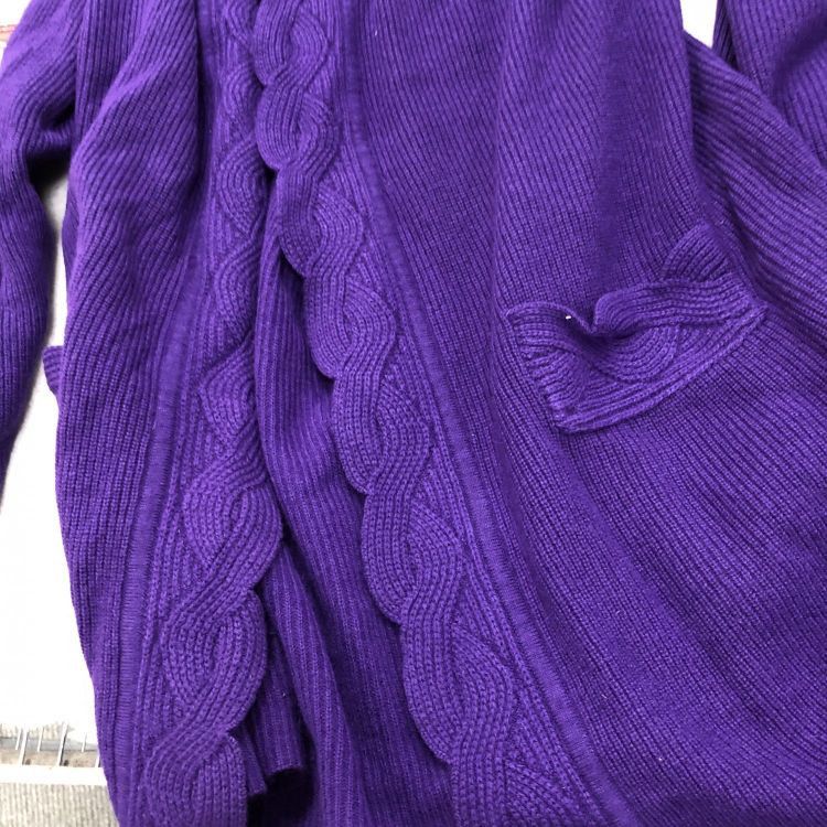 Christian Dior Monsieur Christian Dior Purple Knit Cardigan Size M Size M / US 6-8 / IT 42-44 - 7 Thumbnail
