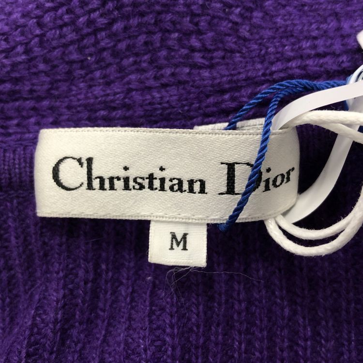 Christian Dior Monsieur Christian Dior Purple Knit Cardigan Size M Size M / US 6-8 / IT 42-44 - 3 Thumbnail