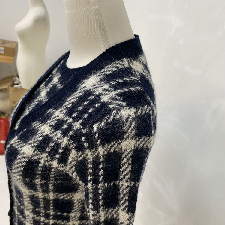 Christian Dior Monsieur Dior Plaid Knit Cardigan Set Size 34 Size XS / US 0-2 / IT 36-38 - 10 Thumbnail