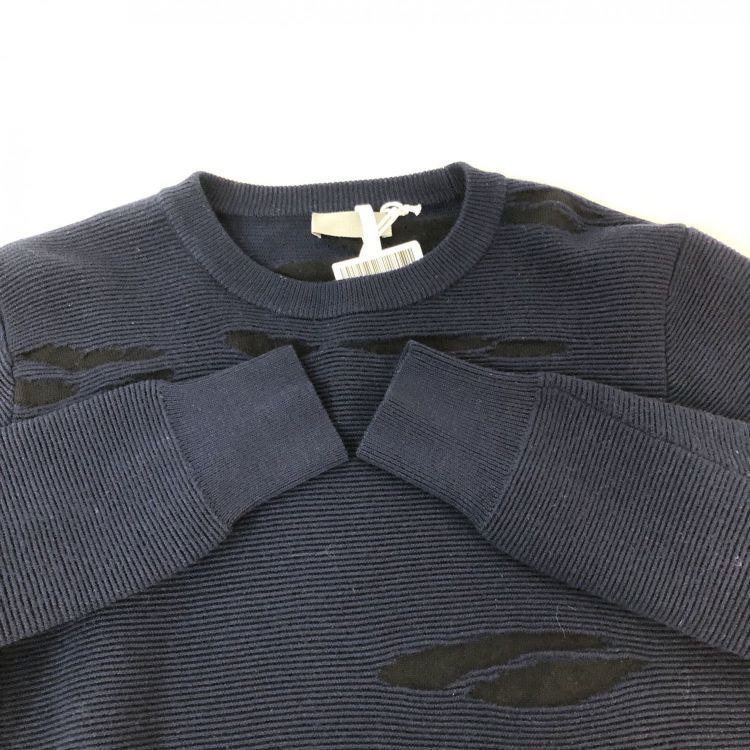 Dior Dior Distressed Wool Sweater Size XS Size US XS / EU 42 / 0 - 7 Thumbnail