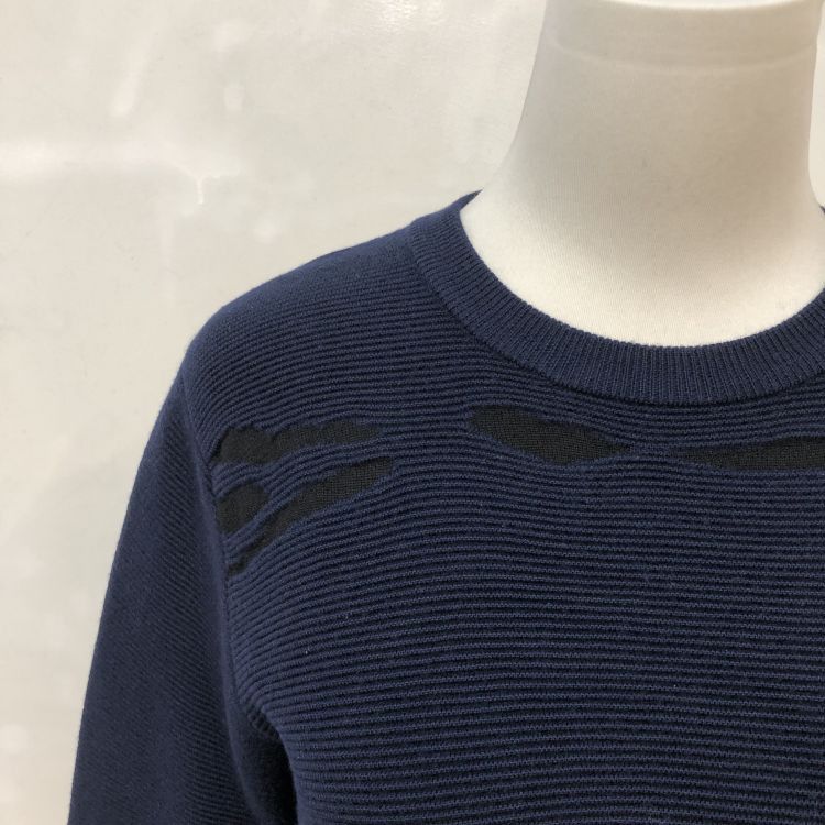 Dior Dior Distressed Wool Sweater Size XS Size US XS / EU 42 / 0 - 5 Thumbnail