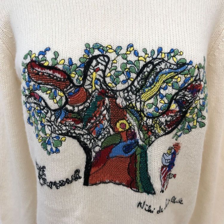 Christian Dior Monsieur Dior Niki de Saint Phalle Embroidered Sweater Size 38 Size S / US 4 / IT 40 - 4 Thumbnail