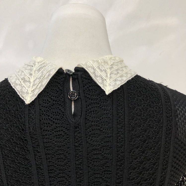Christian Dior Monsieur Christian Dior Lace Collar Knit Dress Size FR 36 Size XS / US 0-2 / IT 36-38 - 8 Thumbnail