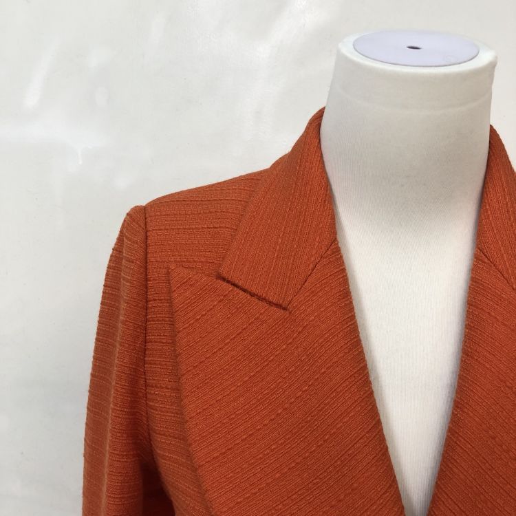 Christian Dior Monsieur Christian Dior Orange Textured Blazer Size M Size M / US 6-8 / IT 42-44 - 6 Thumbnail