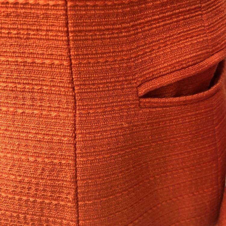 Christian Dior Monsieur Christian Dior Orange Textured Blazer Size M Size M / US 6-8 / IT 42-44 - 8 Thumbnail