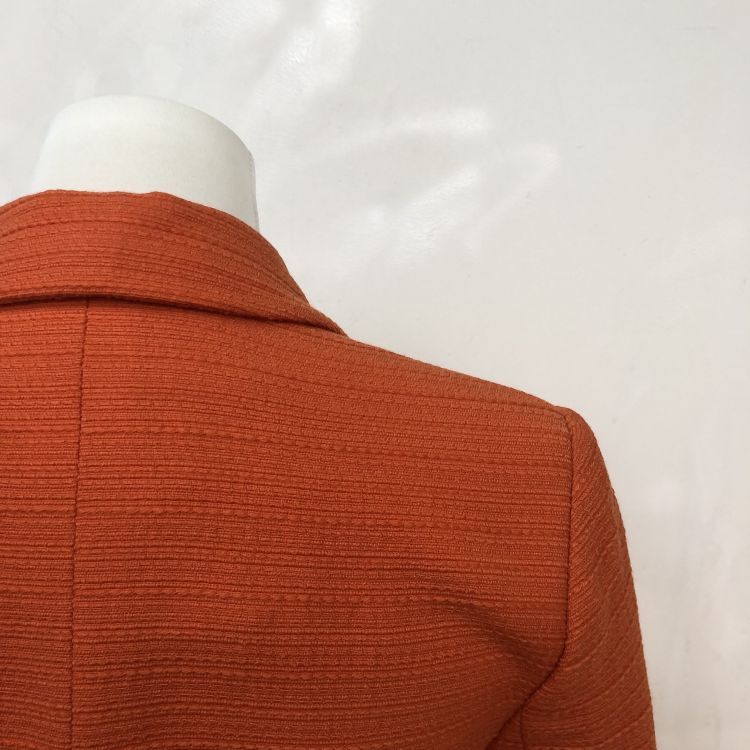 Christian Dior Monsieur Christian Dior Orange Textured Blazer Size M Size M / US 6-8 / IT 42-44 - 9 Thumbnail