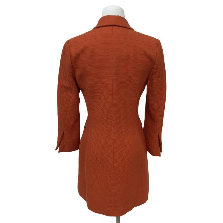 Christian Dior Monsieur Christian Dior Orange Textured Blazer Size M Size M / US 6-8 / IT 42-44 - 2 Thumbnail