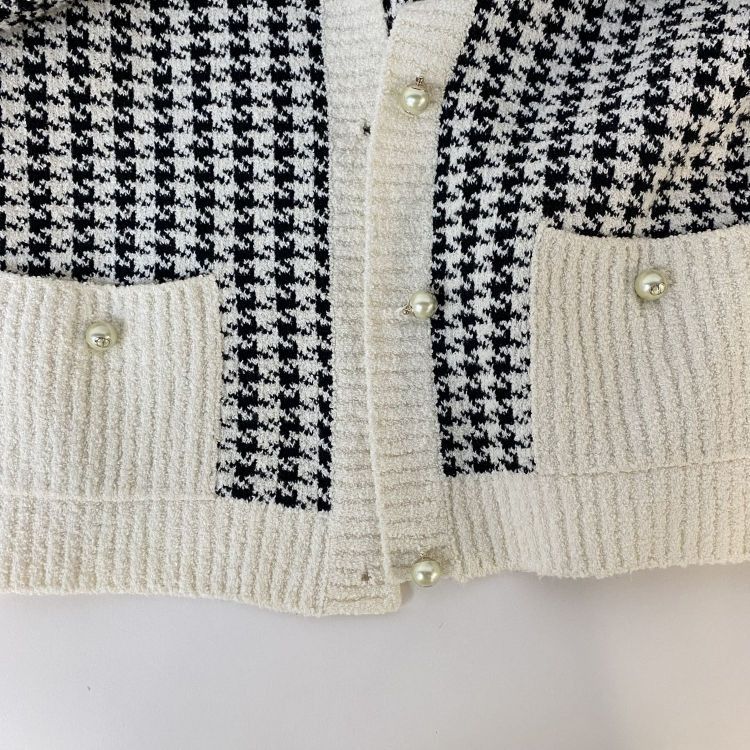 Christian Dior Monsieur Christian Dior Houndstooth Cardigan and Top Size 34 Size XS / US 0-2 / IT 36-38 - 12 Thumbnail