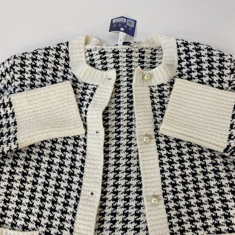 Christian Dior Monsieur Christian Dior Houndstooth Cardigan and Top Size 34 Size XS / US 0-2 / IT 36-38 - 11 Thumbnail