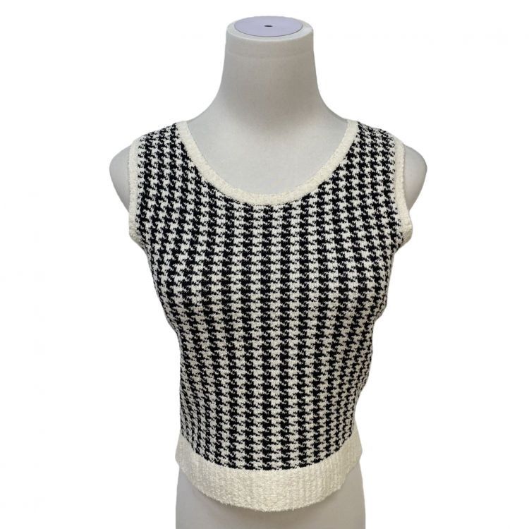 Christian Dior Monsieur Christian Dior Houndstooth Cardigan and Top Size 34 Size XS / US 0-2 / IT 36-38 - 3 Thumbnail