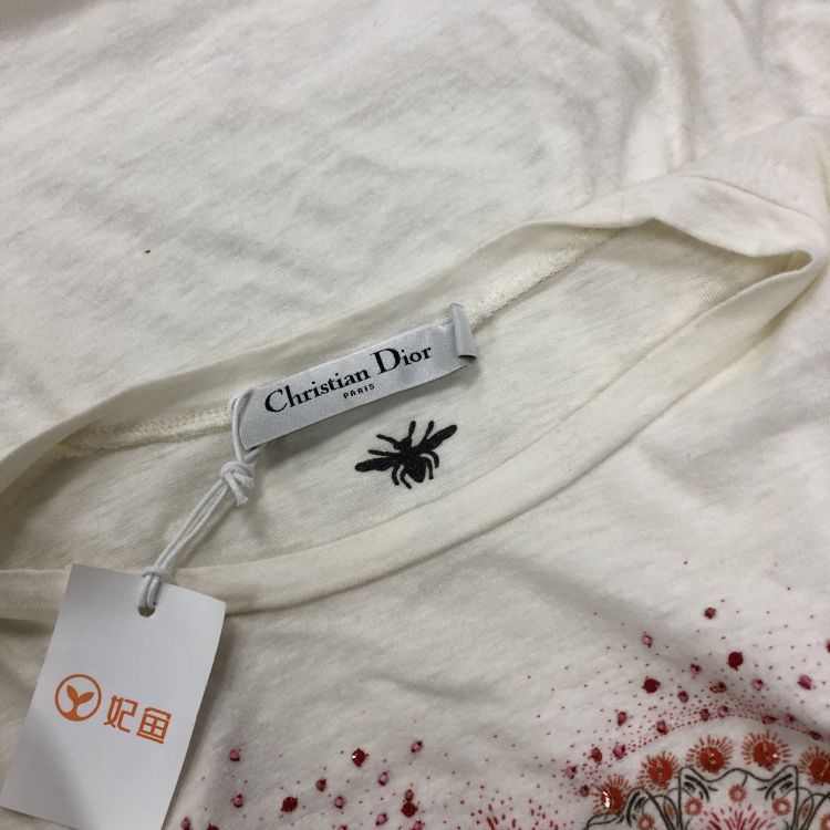 Dior Dior Embroidered Floral T-Shirt Size S Size S / US 4 / IT 40 - 5 Thumbnail