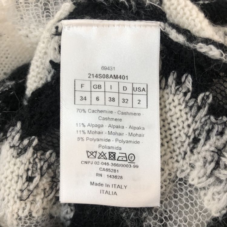 Dior Christian Dior Check Pattern Sweater IT 38 Size XS / US 0-2 / IT 36-38 - 4 Thumbnail