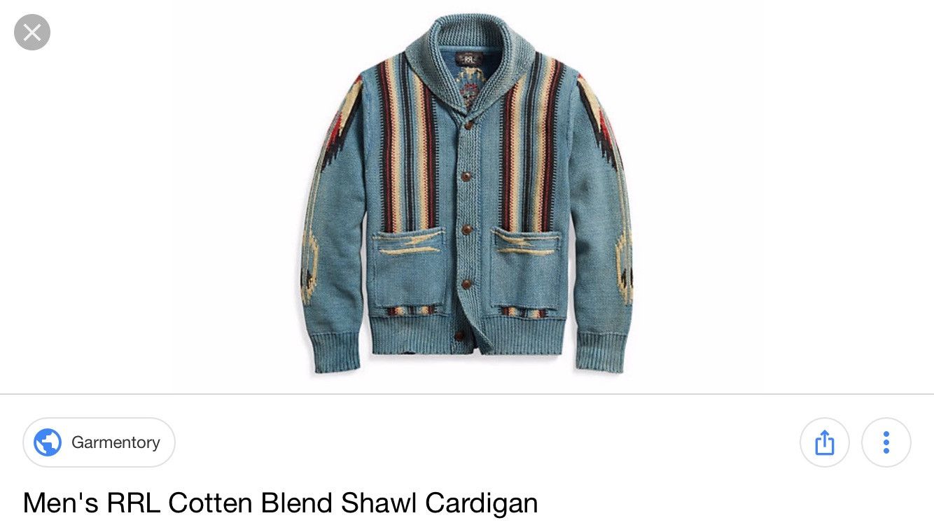 RRL Ralph Lauren Double RL (RRL) Cardigan Indigo | Grailed
