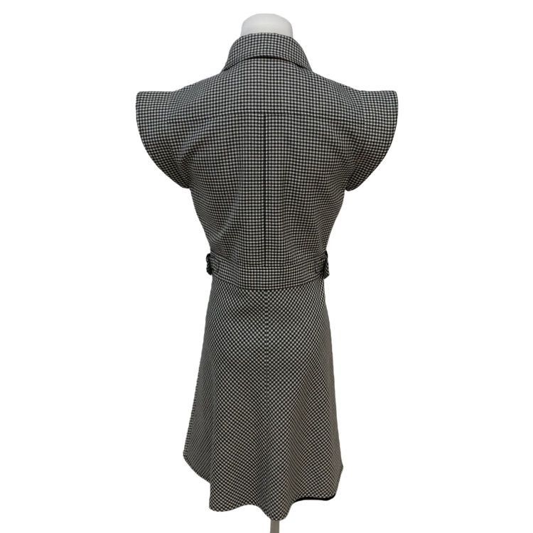 Dior Dior Checked Wool Mini Dress Size 36 Size XS / US 0-2 / IT 36-38 - 2 Thumbnail
