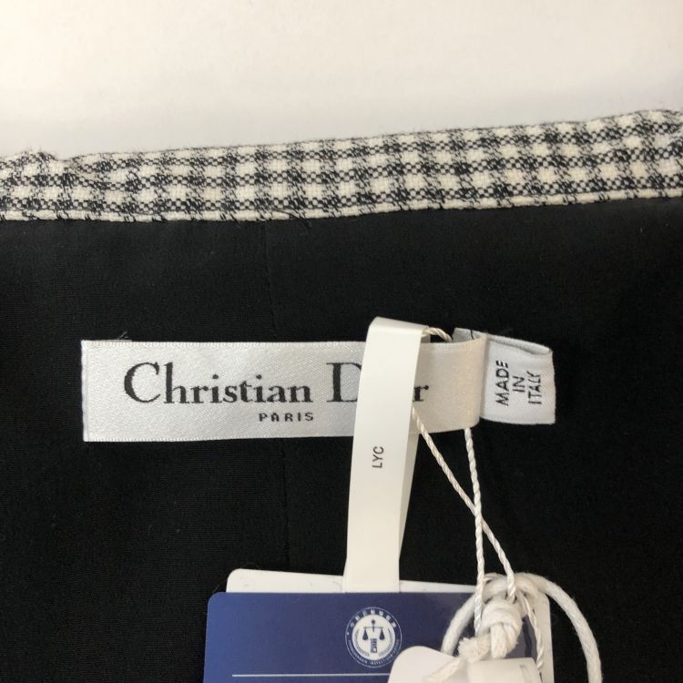 Dior Dior Checked Wool Mini Dress Size 36 Size XS / US 0-2 / IT 36-38 - 3 Thumbnail