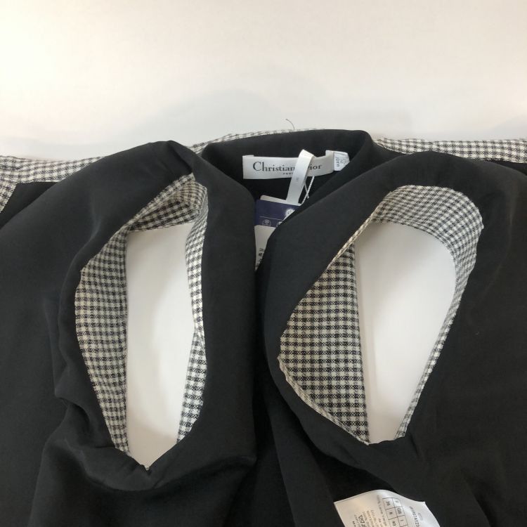 Dior Dior Checked Wool Mini Dress Size 36 Size XS / US 0-2 / IT 36-38 - 8 Thumbnail