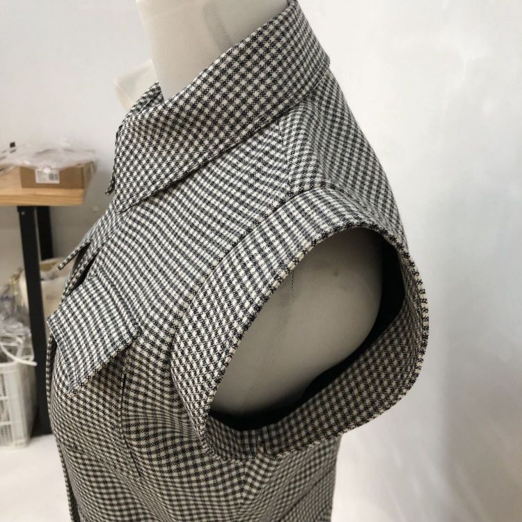 Dior Dior Checked Wool Mini Dress Size 36 Size XS / US 0-2 / IT 36-38 - 6 Thumbnail