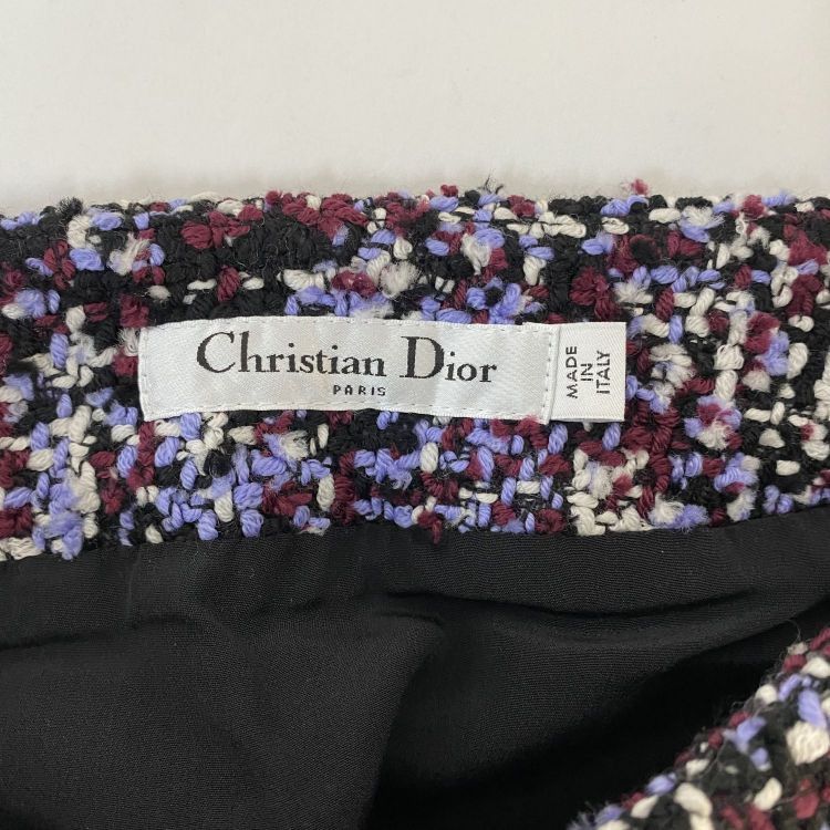 Dior Christian Dior Multi Tweed Skirt FR 38 Size 27" / US 4 / IT 40 - 3 Thumbnail
