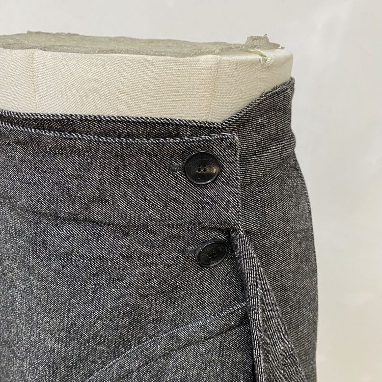 Dior Christian Dior Grey Cotton Blend Midi Skirt Size FR 36 Size 26" / US 2 / IT 38 - 5 Thumbnail