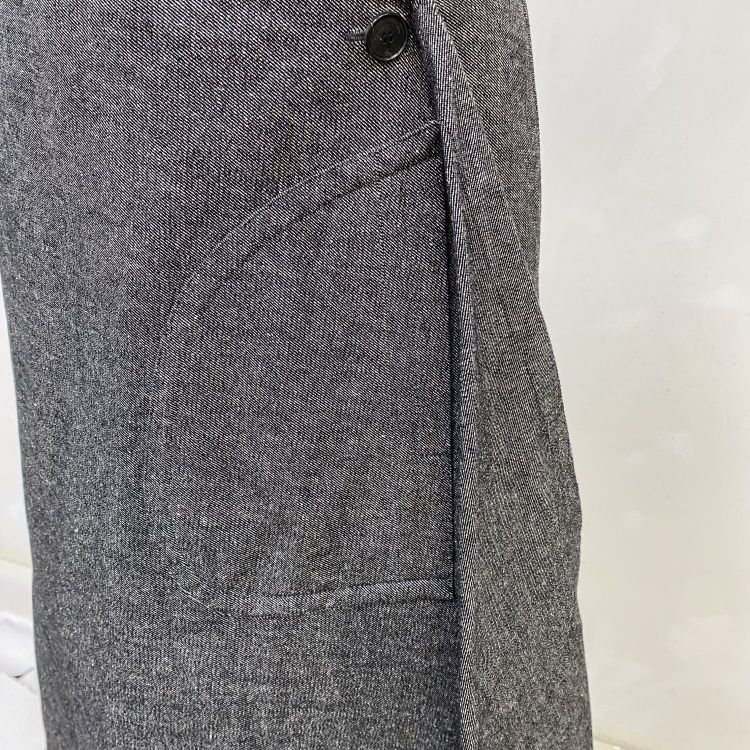Dior Christian Dior Grey Cotton Blend Midi Skirt Size FR 36 Size 26" / US 2 / IT 38 - 6 Thumbnail