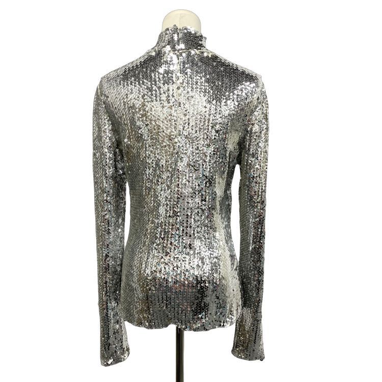Dior Dior Sequined Long Sleeve Top Size 42 Size M / US 6-8 / IT 42-44 - 2 Thumbnail