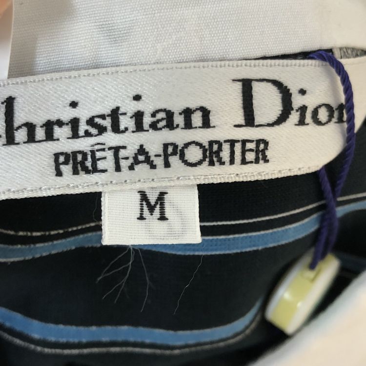 Dior Christian Dior Striped Cotton Blouse Size M Size M / US 6-8 / IT 42-44 - 3 Thumbnail