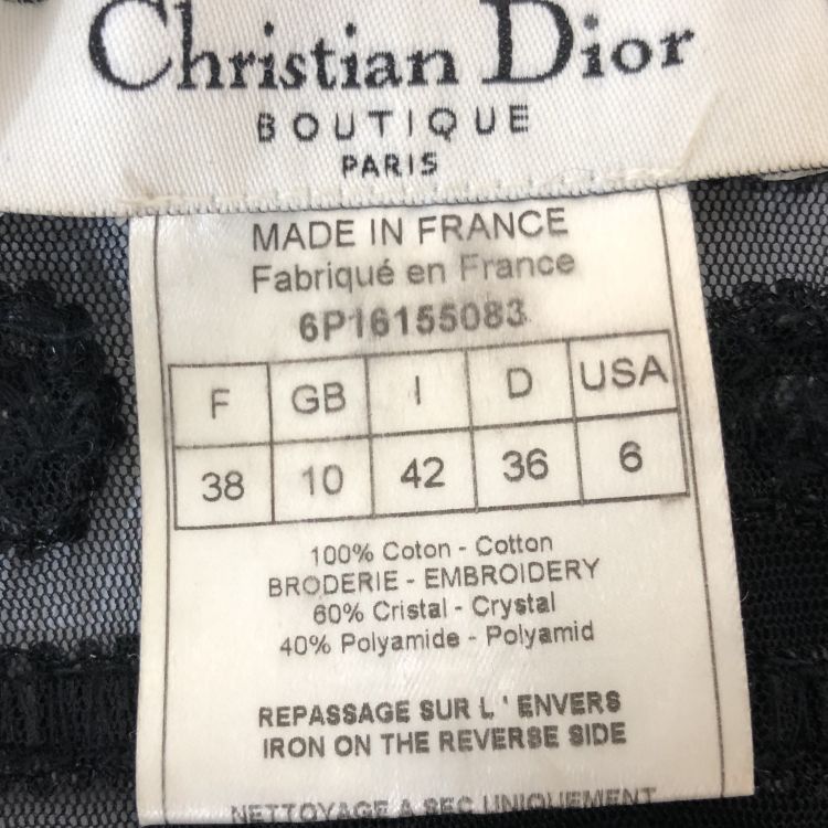 Dior Dior Beaded Mesh Tank Top Size 38 Size S / US 4 / IT 40 - 3 Thumbnail