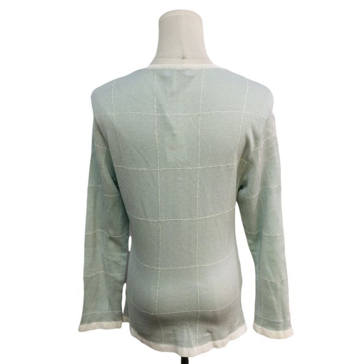 Dior Christian Dior Check Cardigan Green Size M Size M / US 6-8 / IT 42-44 - 2 Thumbnail