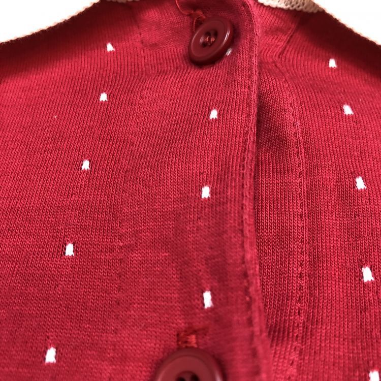 Dior Dior Red Polka Dot Long Sleeve Polo Size L Size L / US 10 / IT 46 - 8 Thumbnail