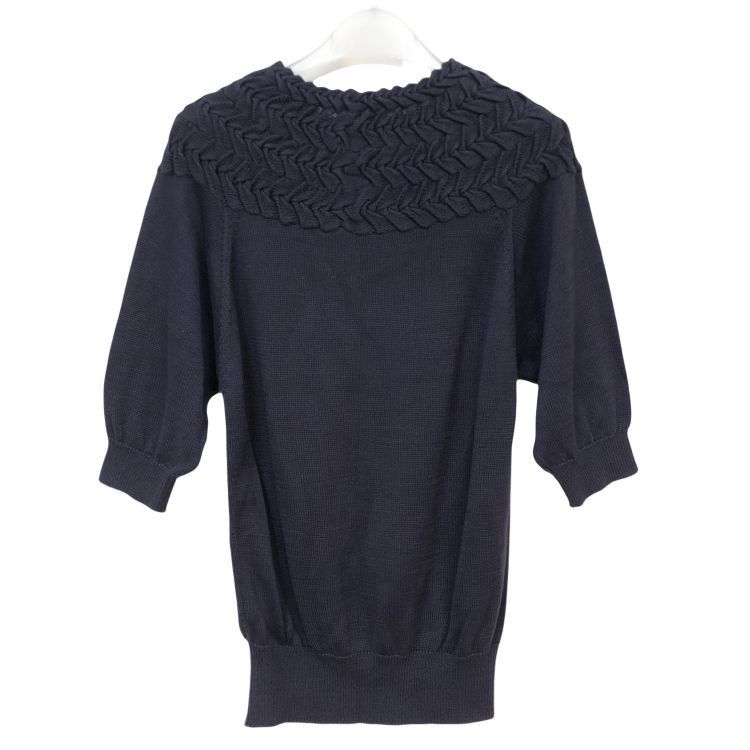Dior Christian Dior Textured Cotton Knit Sweater Size S Size S / US 4 / IT 40 - 2 Thumbnail