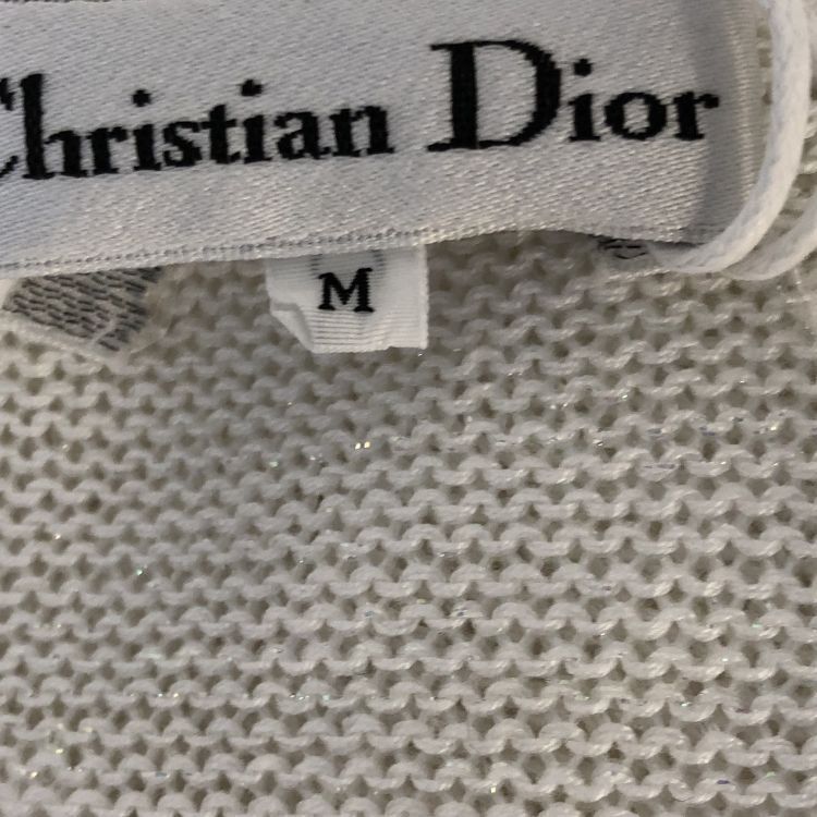 Dior Christian Dior Embroidered Mesh Knit Top Size M Size M / US 6-8 / IT 42-44 - 3 Thumbnail