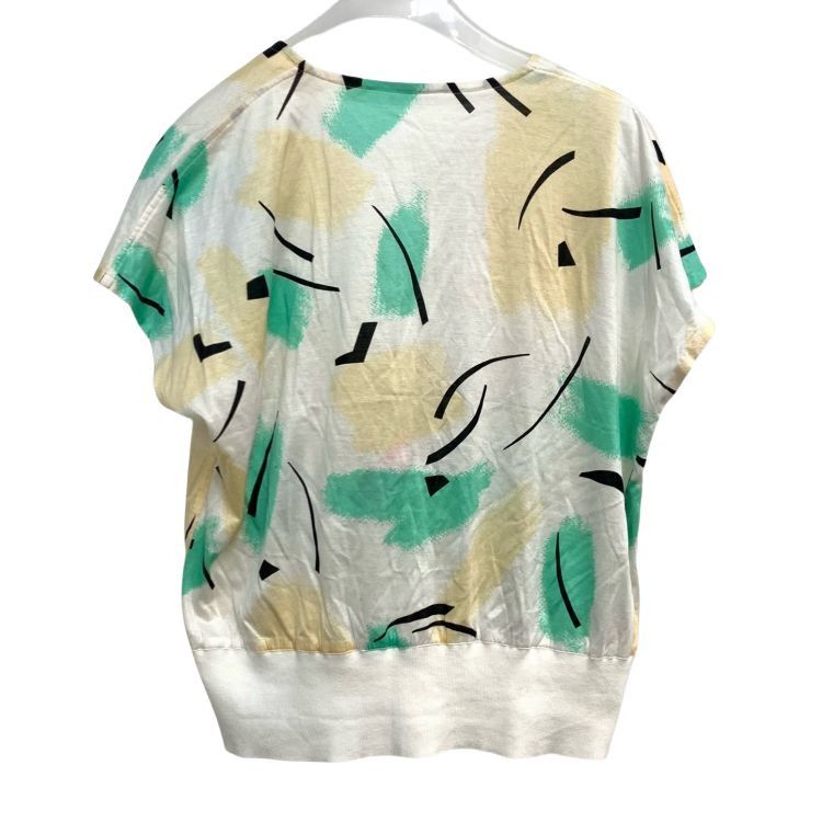 Dior Christian Dior Abstract Print Short Sleeve Top Size M Size M / US 6-8 / IT 42-44 - 2 Thumbnail