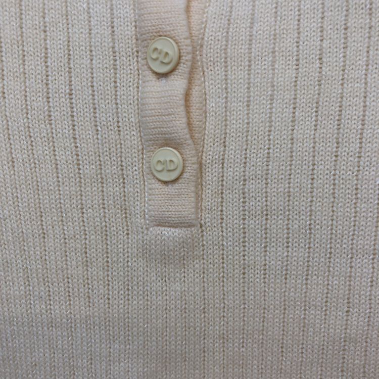 Dior Christian Dior Beige Knit Sweater Size M Size M / US 6-8 / IT 42-44 - 6 Thumbnail