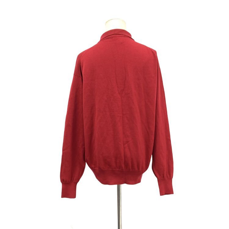 Dior Dior Monsieur Red Wool Long Sleeve Polo Size M Size US M / EU 48-50 / 2 - 2 Thumbnail