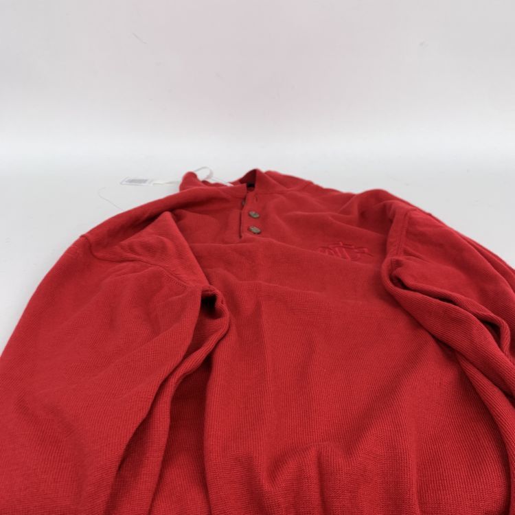 Dior Dior Monsieur Red Wool Long Sleeve Polo Size M Size US M / EU 48-50 / 2 - 5 Thumbnail