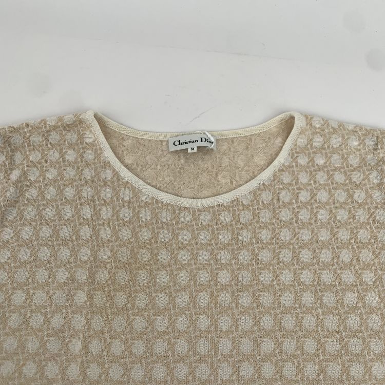 Dior Christian Dior Cannage Pattern Knit Top Size M Size M / US 6-8 / IT 42-44 - 5 Thumbnail