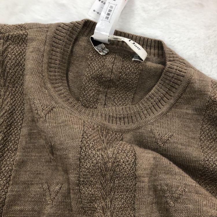 Dior Christian Dior Patterned Wool Sweater Size M Size US M / EU 48-50 / 2 - 6 Thumbnail