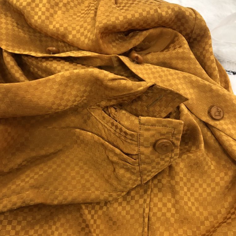 Dior Christian Dior Checked Silk Blouse Size S Size S / US 4 / IT 40 - 6 Thumbnail