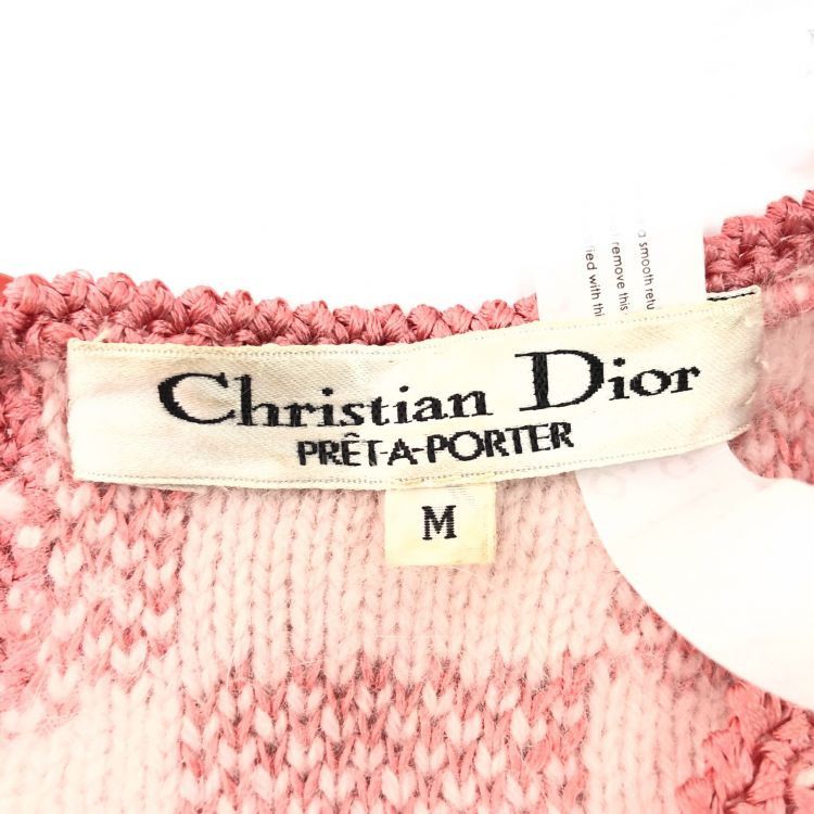 Dior Christian Dior Pink Bow Pattern Sweater Size M Size M / US 6-8 / IT 42-44 - 3 Thumbnail