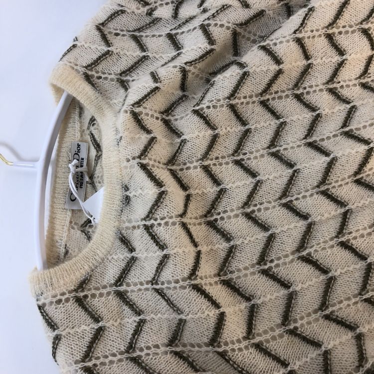 Dior Christian Dior Chevron Knit Sweater Size M Size M / US 6-8 / IT 42-44 - 5 Thumbnail