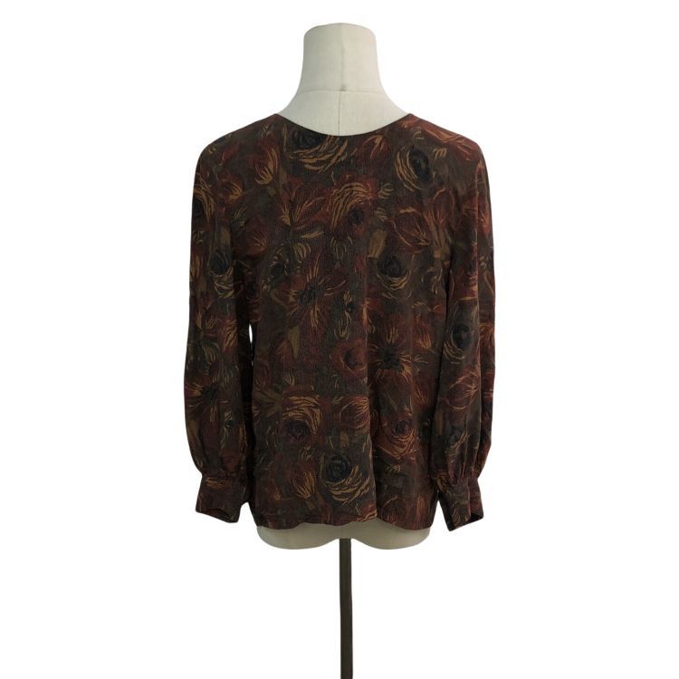Dior Christian Dior Floral Silk Blouse Size M Size M / US 6-8 / IT 42-44 - 2 Thumbnail