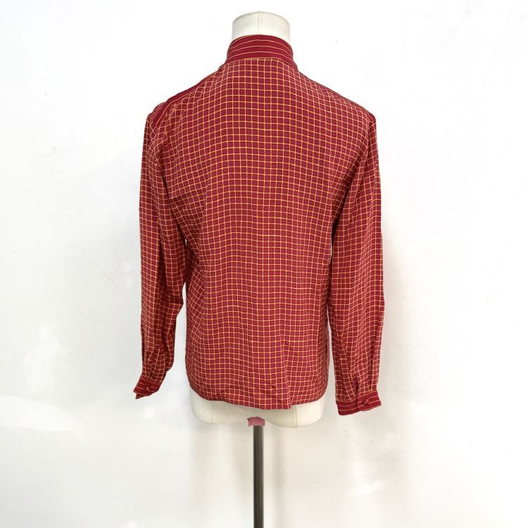 Dior Christian Dior Grid Pattern Silk Blouse Size S Size S / US 4 / IT 40 - 2 Thumbnail