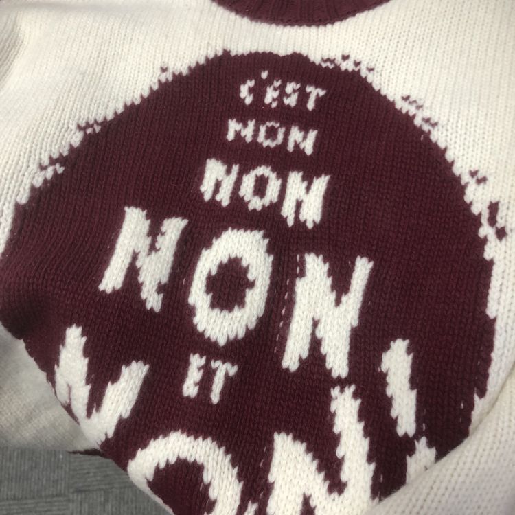 Dior Dior C'est Non Non Wool Cashmere Sweater Size 34 Size XS / US 0-2 / IT 36-38 - 6 Thumbnail