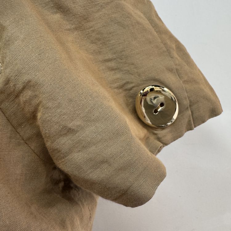 Dior Christian Dior Khaki Linen Blend Dress Size M Size M / US 6-8 / IT 42-44 - 6 Thumbnail