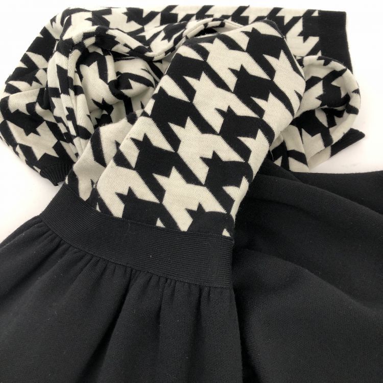 Dior Dior Houndstooth Knit Midi Dress Size 36 Size XS / US 0-2 / IT 36-38 - 7 Thumbnail