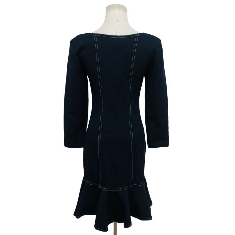 Dior Christian Dior Contrast Stitch Dress Size M Size M / US 6-8 / IT 42-44 - 2 Thumbnail
